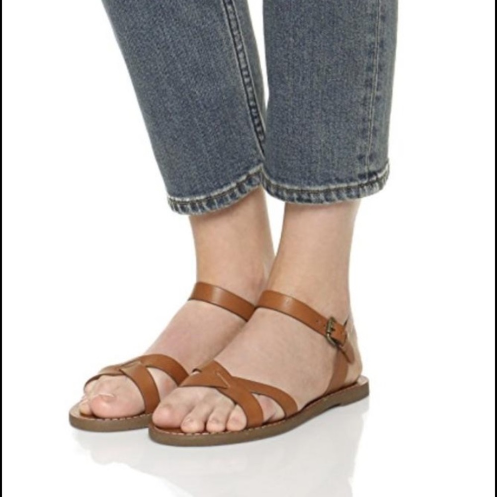 Madewell Leather Boardwalk Crisscross Sandal